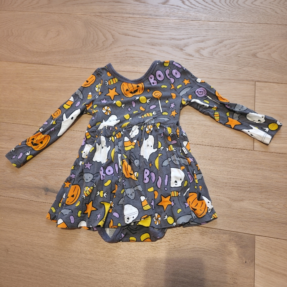 Little Sleepies Halloween Ghost and Pumpkin Dress